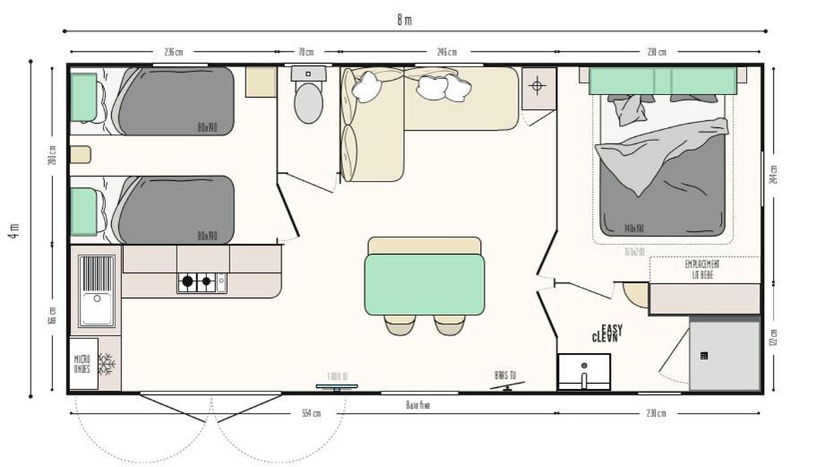 Camping Oaki Mesnard-la-Barotière Værelse billede